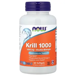 NOW Foods Krill 1000, 1,000 mg, 60 Softgels