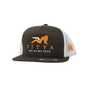 Sitya MadHatter's Embroidered Snapback Adjustable (Up To A Size 8 Head) Premium Trucker Hat
