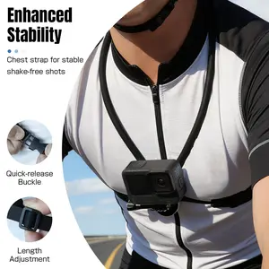 Magnetic Neck Mount for GoPro Hands-Free POV Shooting Anti-Shake Vlog Cycling Sports