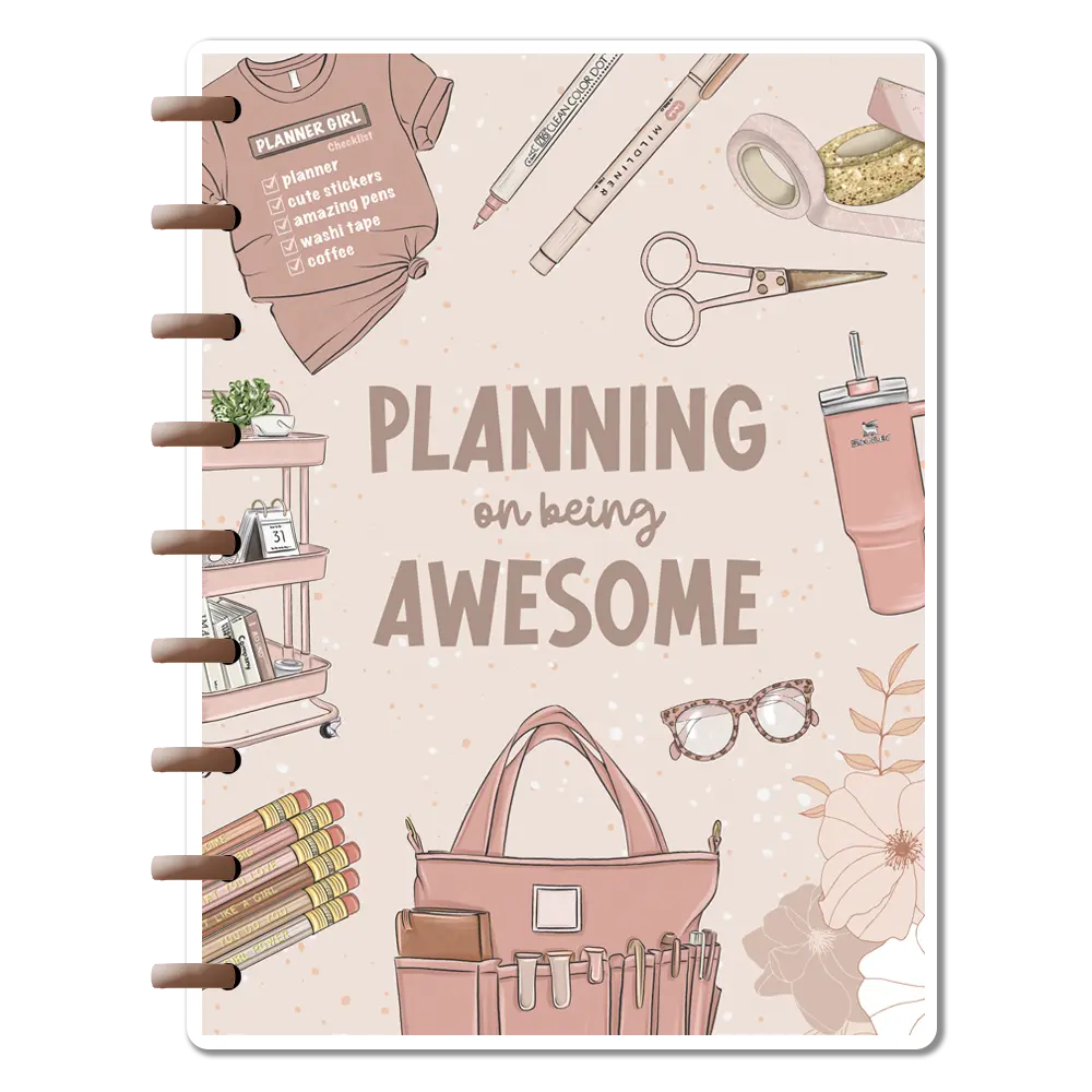 Planning On Being Awesome Discbound Notebook