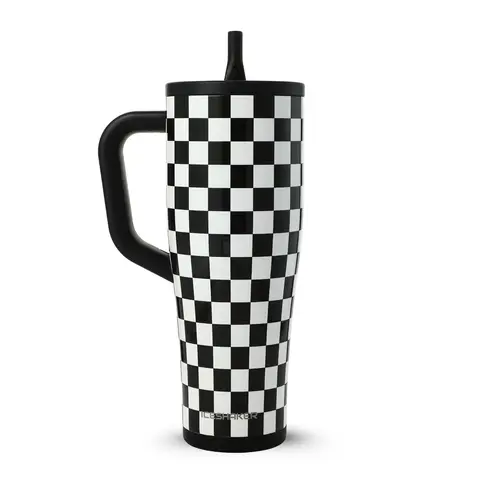 40oz Legend Series Shaker Bottle - Black & White Checkers (auction)