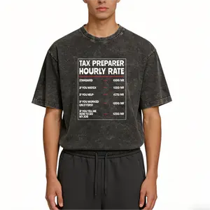 Humorous Tax Accountant T-Shirt – Short Sleeve, Crew Neck, Vintage Style for Finance Pros