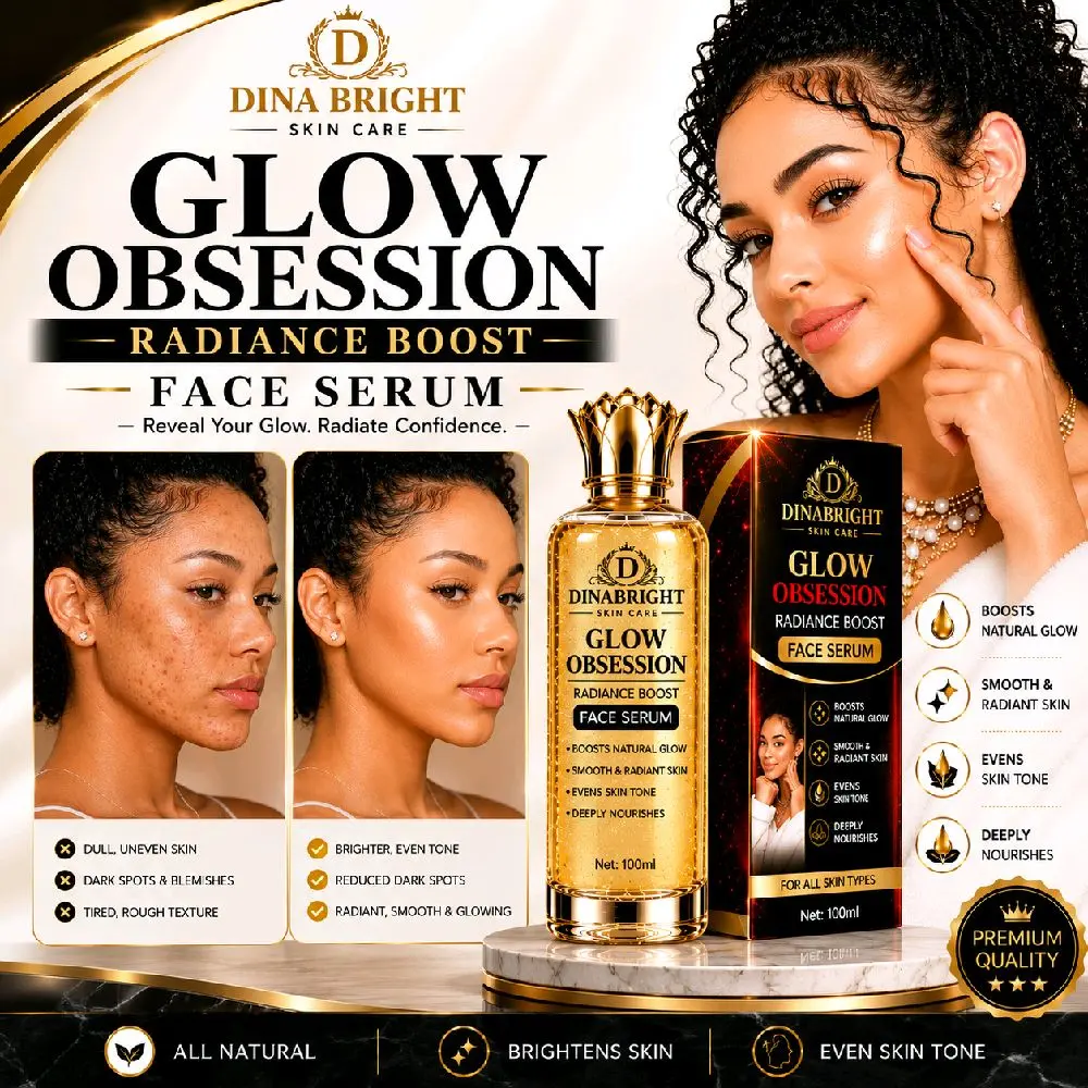 GLOW OBSESSION RADIANCE BOOST FACE BRIGHTENING SERUM.