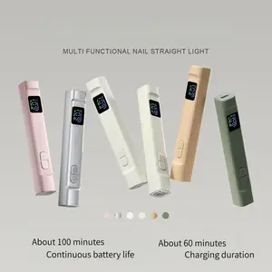One line nail phototherapy lamp, handheld quick drying automatic sensing light shield, mini portable nail plate baking lamp tech equipment spring enthusiast beginner kit