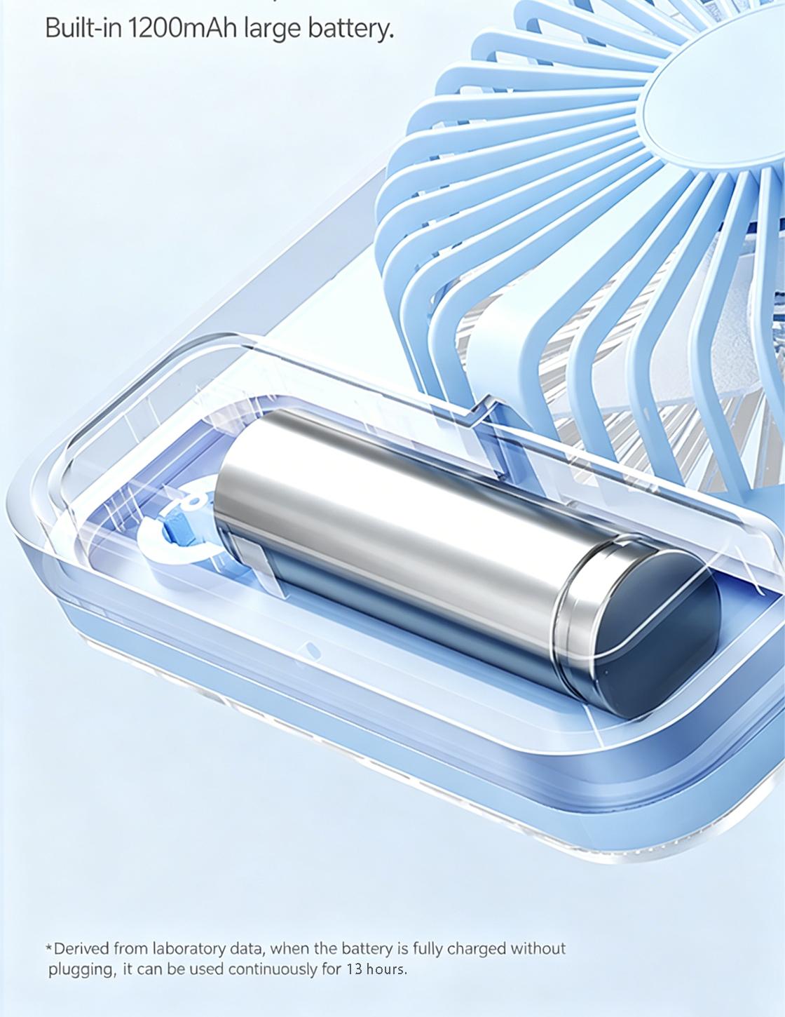 MINISO SR Characters Desktop Fan Quiet Strong Wind USB Plug-in Mini Fan for Office Dormitory Small Personal Cooling Fan Cute Cartoon Design Low Noise Portable Compact Desk Fan for Students Home Office Use