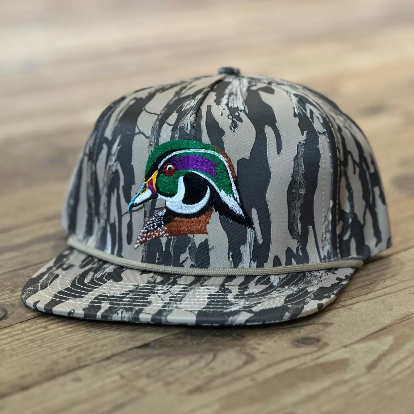 Wood Duck Vintage Timber Camo Rope Hat | AIX Waterfowl