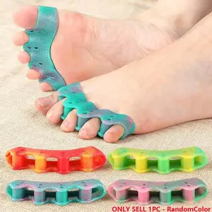 Colorful Five-Hole Toe Separator - for Overlapping Toes & Big Toe Valgus - Five-Hole Toe Spacer Pad
