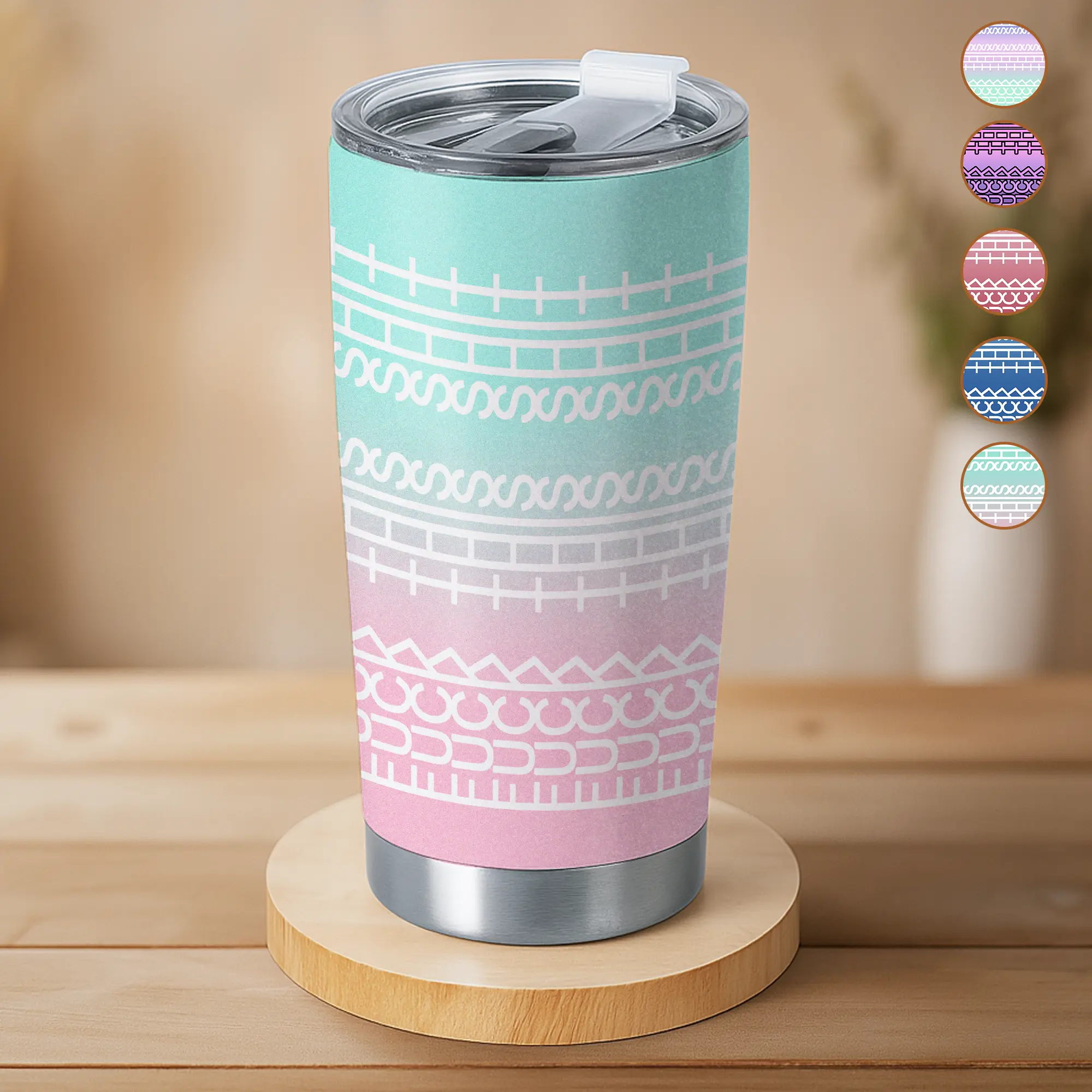 Sweet Mood Shop 20oz 304 Stainless Steel Insulated Flask - Minimalist Abstract Print Hidden Message, Leak-Proof Lid, 500-1000ml Ombre Portable Drinkware, Sarcastic Office Gift for Coworkers, Stylish Kitchenware