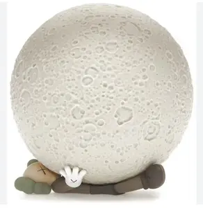 KAWS Holiday Big Moon Vinyl Figure Lamp Grey