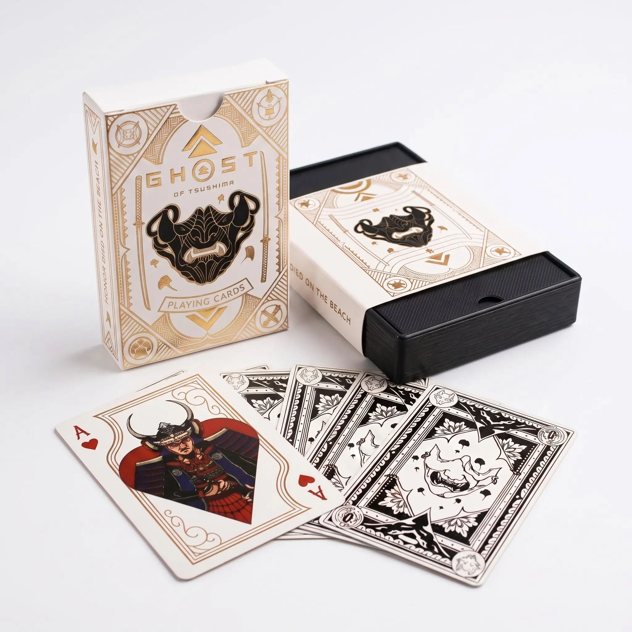 Ghost Of Tsushima Playing Cards, Jin Sakai Samurai Inspired Card Decks, Japanese Warrior Poker Cards, Gift for Samurai Game Fans