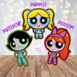 Powerpuff Nurse Badge Reel | Cute Cartoon Nurse Badge Reel | RN Badge Holder | Nurse Gift | Nurse Badge Clip | Nurse Accessories
