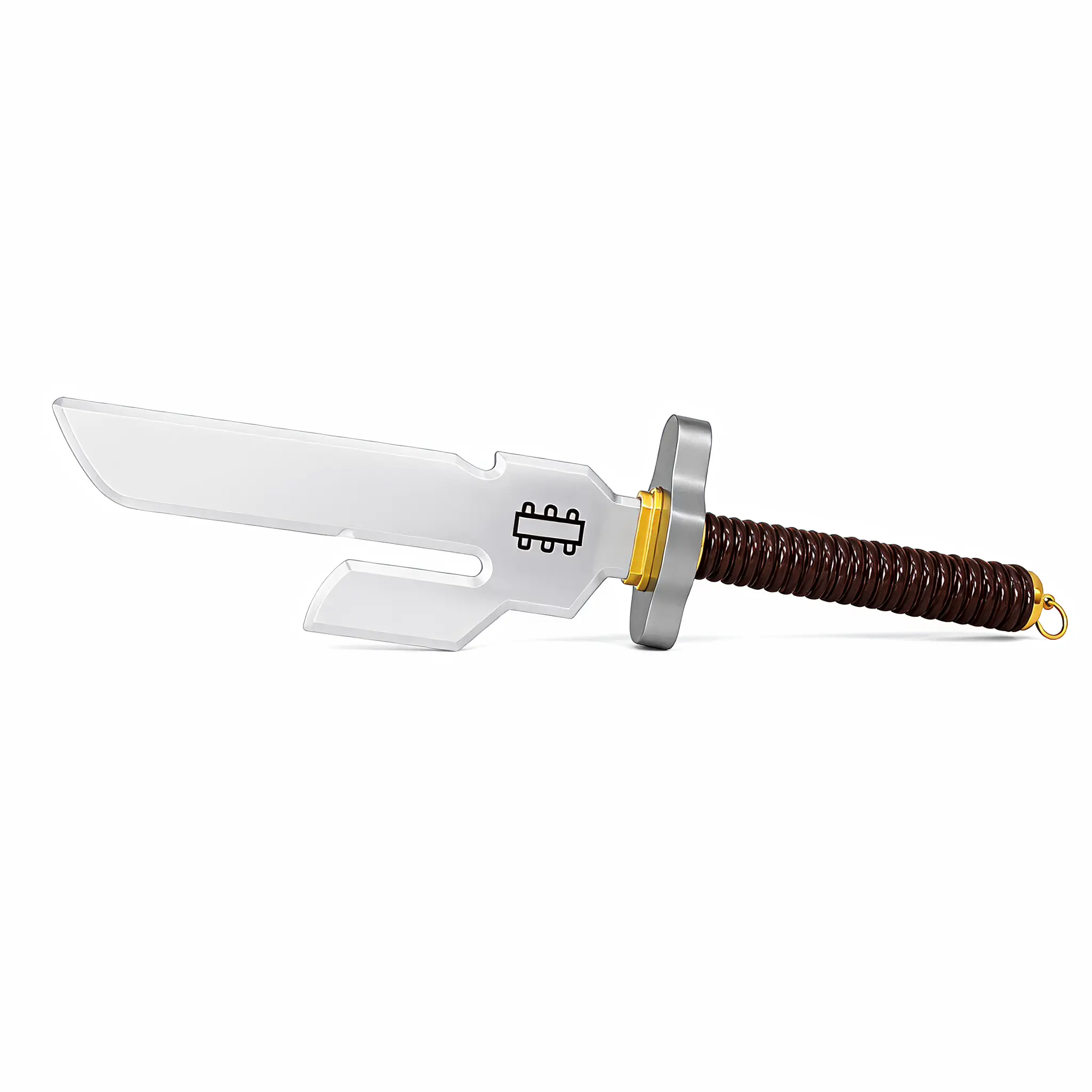Premium 19.6" Salaryman Avenger Prop Replica - Reinforced Alloy Decorative Blunt Dagger, Hand-Wrapped Hilt, Safe Room Display Prop