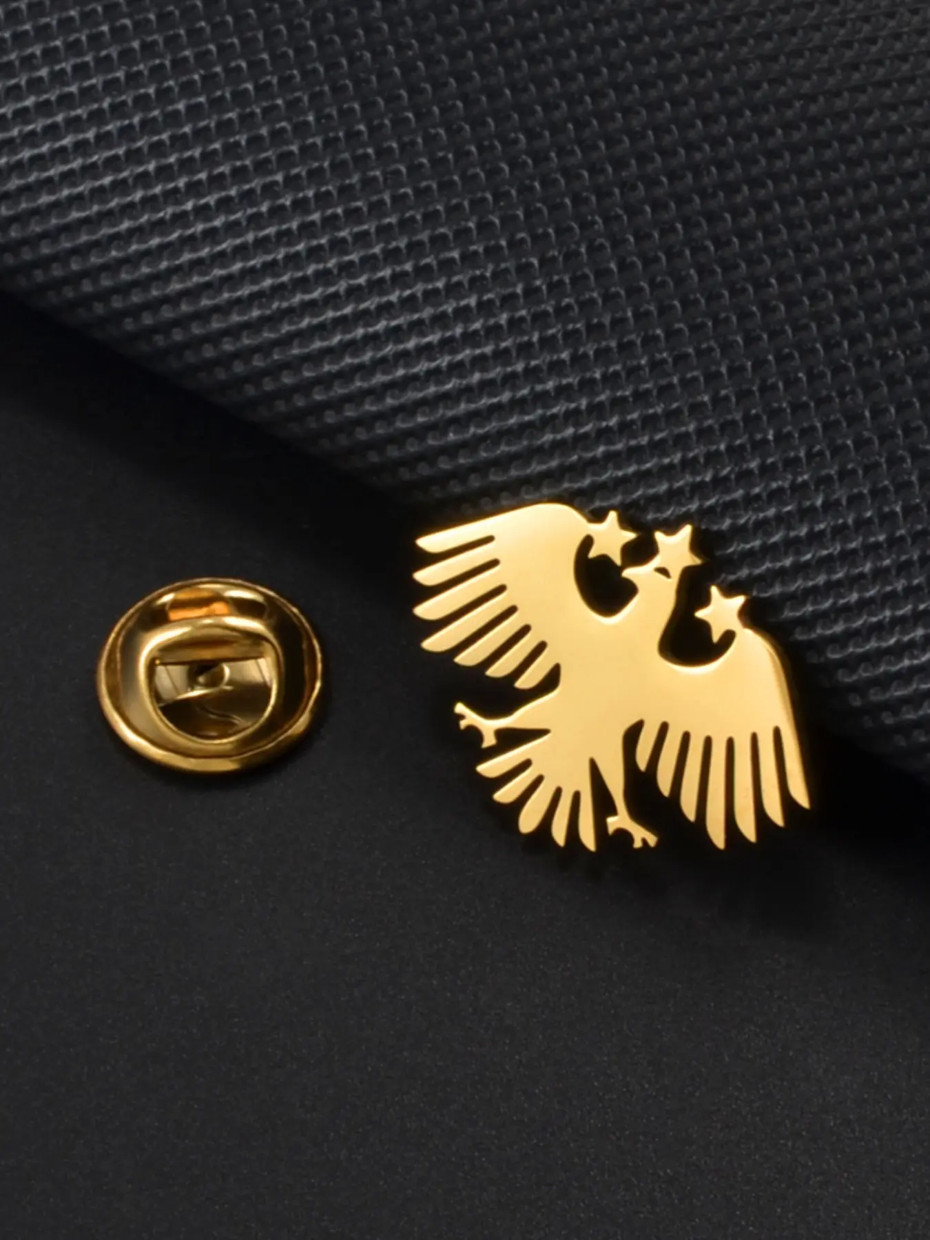 1Piece Syria Eagle New Flag Brooches For Women Girls Men Ethnic Syrian Jewelry Stainless Steel Brooch