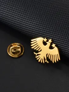 1Piece Syria Eagle New Flag Brooches For Women Girls Men Ethnic Syrian Jewelry Stainless Steel Brooch