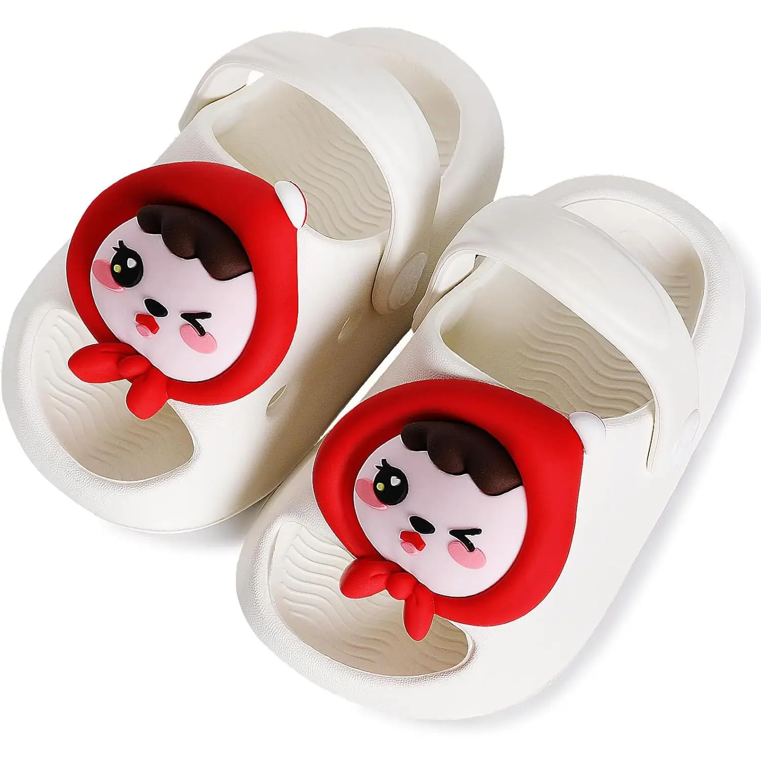Kids' Cute Dinosaur Sandals, Toddler Slip-On Clogs with Backstrap and Thick Sole for Summer Beach & Pool, Cute Dinosaur Design