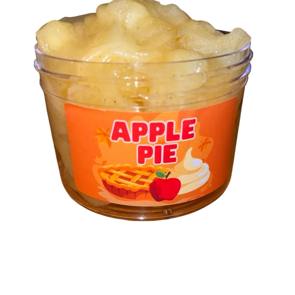 Apple Pie Slime - Fun Intermediate Slime with Fake Apple Chunks - 8oz