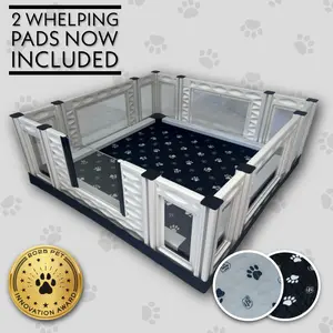 EZclassic Windowed Whelping Box Set w/Rail Assembly