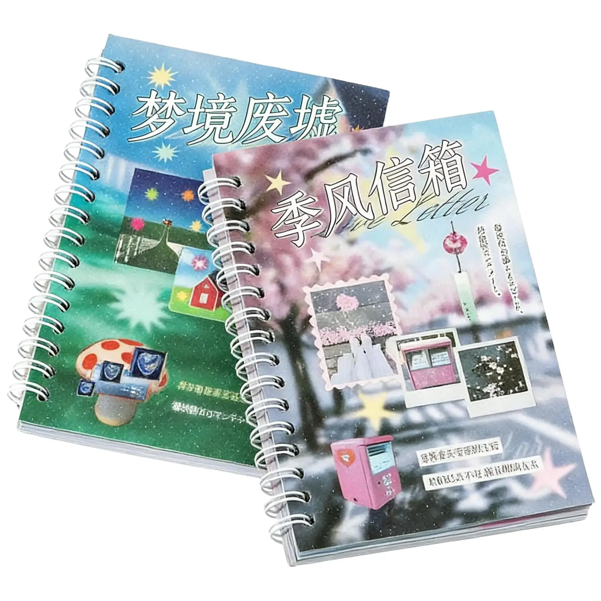 Aesthetic Die-Cut Sticker Book - 2 Styles, 30 Sheets, Glossy-Matte Textures, DIY Sticker Paper for Journals, Scrapbooking Decorations
