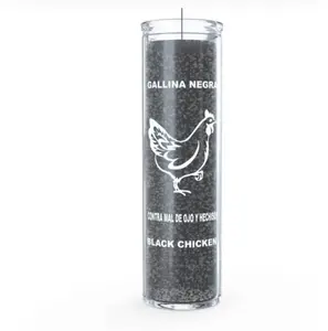Black Chicken Candles - Non-Toxic Spiritual Tool for Banishing Protection & Reversal Rituals - Ideal for Hoodoo & Voodoo Practices