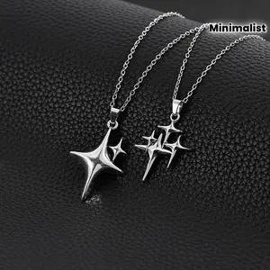 Delicate Star Pendant Necklace - Minimalist Fine Chain Jewelry for Everyday & Party Wear, Valentine's Day Birthday Gift for Her, Year-Round Elegant Accessory, Party Accessory | Chic Accessory | Fine Chain Design