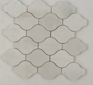 Bianco Nieve Ornament Marble Mosaic Tile