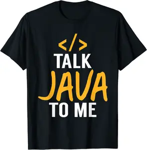 Talk Java - Funny Java Software Developer Code T-Shirt - Nicolelebro Shop 21B098FCHMB7