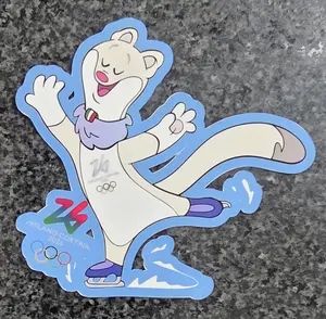 Milano Cortina 2026 Winter Olympic Mascots Tina Milo Delcal Stickers Figure Skating