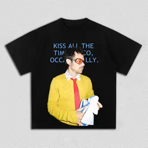 Harry Styles 2026 album Kiss All the Time Disco Occasionally Unisex 100%cotton shirt summer O-Neck Short Sleeve Tshirt fan gift