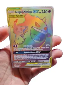 Gengar & Mimikyu GX Non-Sports Trading Card, Collectible #186