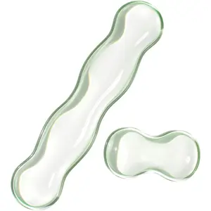 Clear Gel Wrist Rest for Keyboard and , Green   Wrist Rest Set, Cute  Wrist Rest for Keyboard 60%/75%(Green)