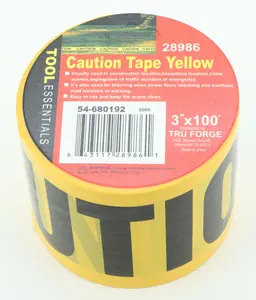 WorldWide Sales Online Tool Essentials 3" x 100' Yellow Caution Tape – import_2021_10_29_212114, Tape