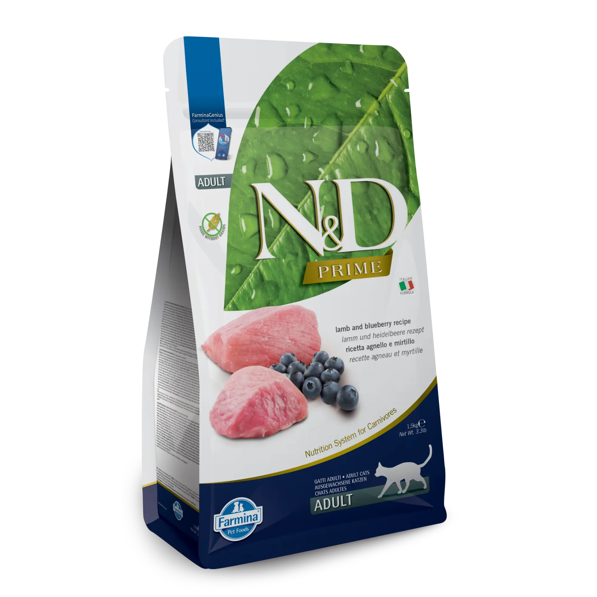 N&D Prime Feline Lamb & Blueberry