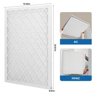 MERV 11 AC/HVAC Furnace Air Filter, 16x25x1 in ABS Frame, Available in Multi-Count Options (4, 5, 8) and Filter Paper Only Variation