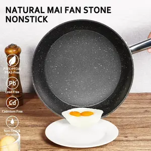 3-Piece Non-Stick Deep Frying Pan, Saute Pan Set - 8 Inch/1.8 Qt, 9.5 Inch/2.9 Qt and 11 Inch/4.5 Qt Skillet, Induction Compatible Cookware, Stainless Steel Handle, Oven Safe (Gray)