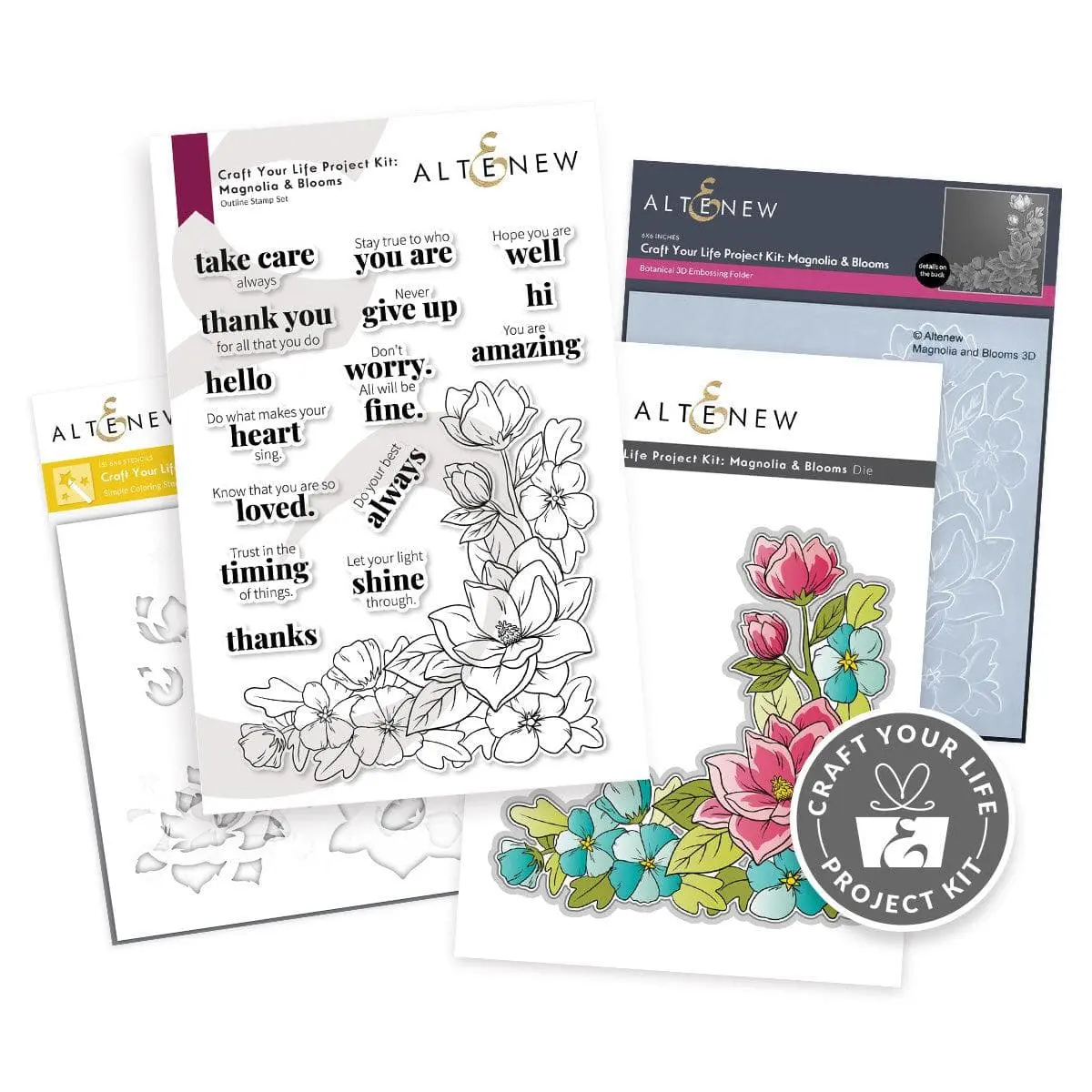 Craft Your Life Project Kit: Magnolia & Blooms Stamp Set