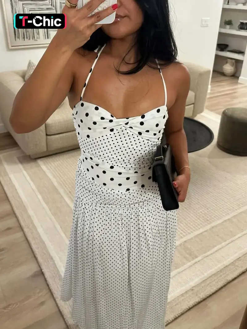 marguerite halter dress white polka - TikTok Shop marguerite halter dress white polka - TikTok Shop