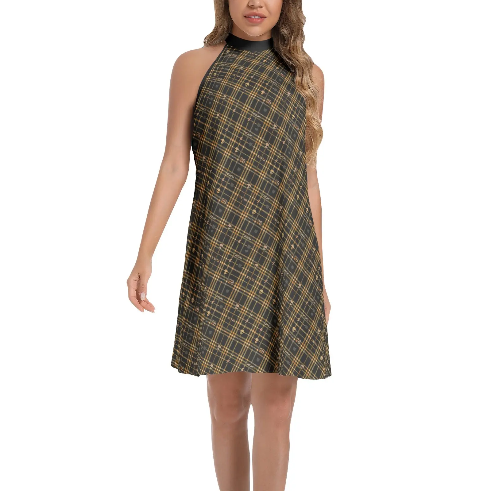 DOCHI Signature Midi Dress - Gold