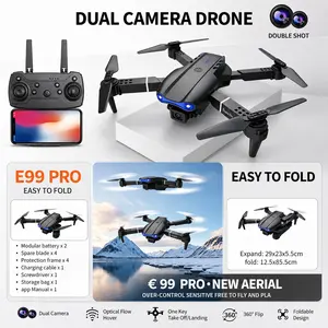 Easy to Fly Foldable Drone, Dual Camera RC Drone, Portable Quadcopter for Beginners and Adults