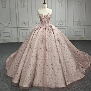 Satin, Tulle, and Lace: French Fabric Evening Formal Quinceañera Dresses for Women