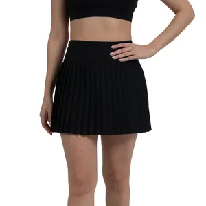 YITTY Active Women's Pleated Tennis Skirt with Built-in Short, Athleisure, 4-Way-Stretch