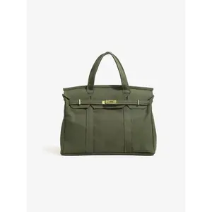Canvas Handbag High-End Colorblock Handbag Large Capacity Commuter Versatile Tote Bag, Stylish and Durable Shoulder Bag, Canvas Shoulder Bags