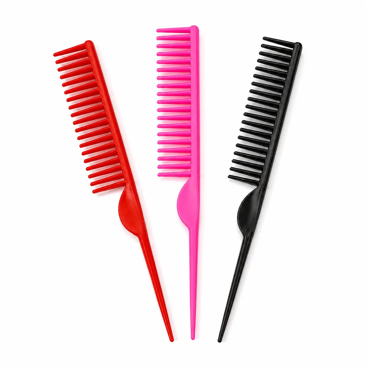 Women's Multi-Functional Grooming Tool Set - Random Color Double-Ended Detangling Comb, Non-Slip Fluffy Styling Tail Comb, Long Hair Beauty Eyebrow Brush, Suitable for All Hair Types