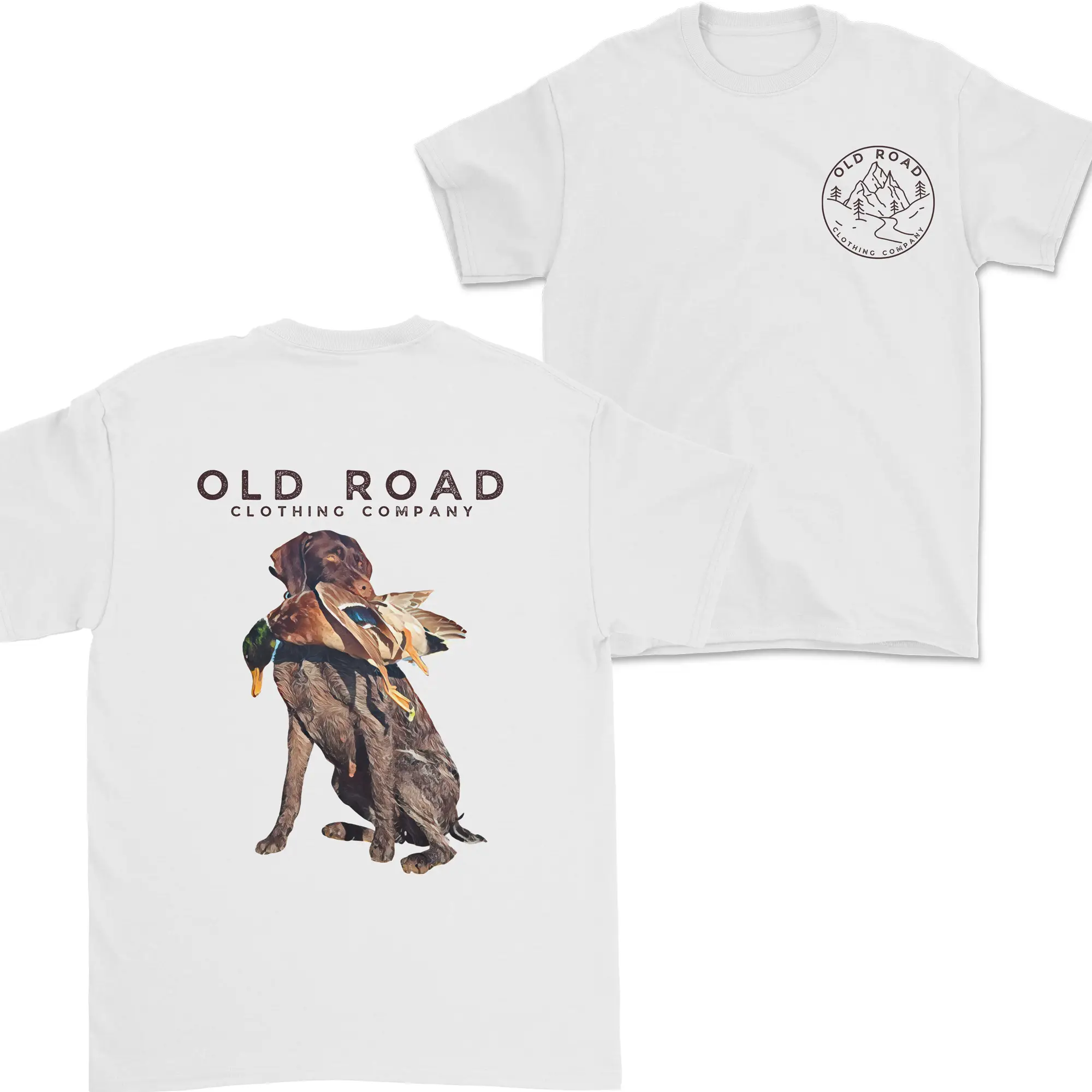 Gwp Tees, German Wirehaired Pointers Mens Bird Hunting Graphic Tees, For Men, For Women