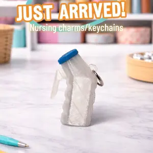 Urinal Badge Reel Charm or Keychain - Just Arrived Nursing Charms/Keychains - Perfect for Nurses and Healthcare Professionals