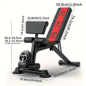 Adjustable Weight Bench, Exercise Dumbbells Bench For Full Body Workout, Foldable Workout Bench For Home Gym Maximum Weight 660 Lbs