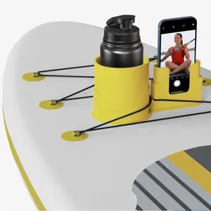 Inflatable kayak mobile phone water cup beverage fixing bracket D-ring rope buckle fixing marine elastic rope buckle set