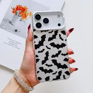 For Fundas iPhone 17 Pro Max Cases 17 Air 17Pro Cute Anime Phone Case BAT Pattern Design Tough Shockproof Batman Movie Cover Smartphone Protective Protector