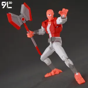 9L3D Printed Invincible Toy Action Figures Anime Model Lucky Dummy13 Superheroes One-Eyed Allen Multi-Jointed Toy Ornaments Gift