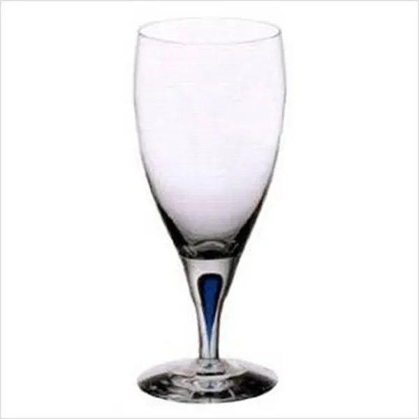 212 MAIN Orrefors 6257459 Intermezzo 15oz Single Iced Beverage Glass Drinking Cup, Modern Premium Drinking Glasses, Stylish Kitchen Drinkware