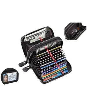 Small Women's Genuine Leather Wallet, Anti-Scam Protection, Top Layer Cowhide Credit Card Holder, Coin Purse, Gift for Her, Cardholder